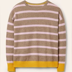 Boden Chatham Stripe Cashmere Jumper - Medium